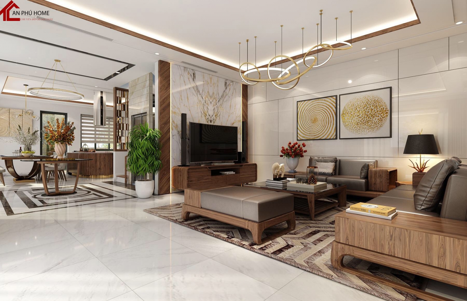 MẪU PHÒNG KHÁCH ĐẸP GỖ TỰ NHIÊN